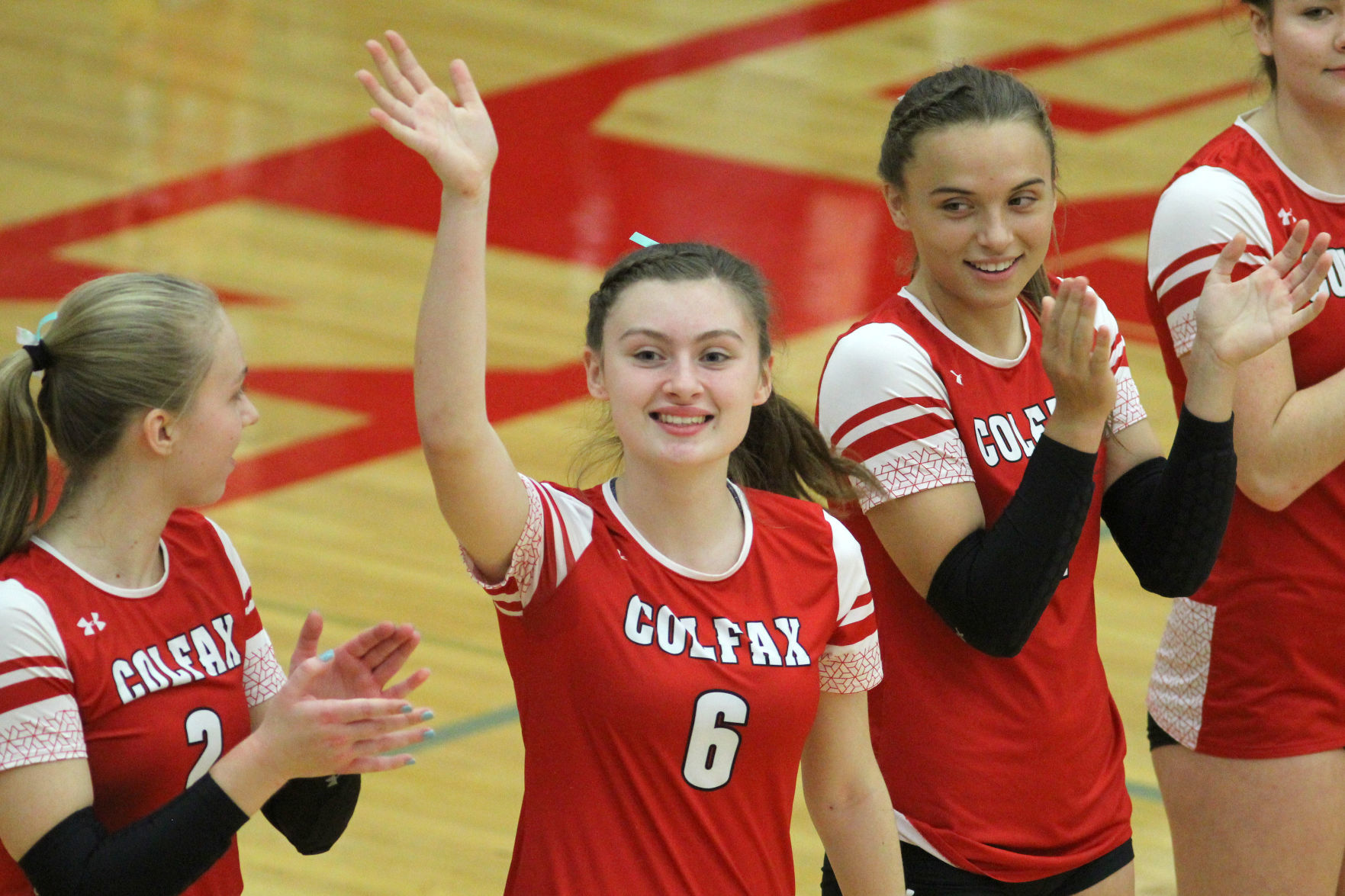 Cameron at Colfax volleyball regionals 10-24-19
